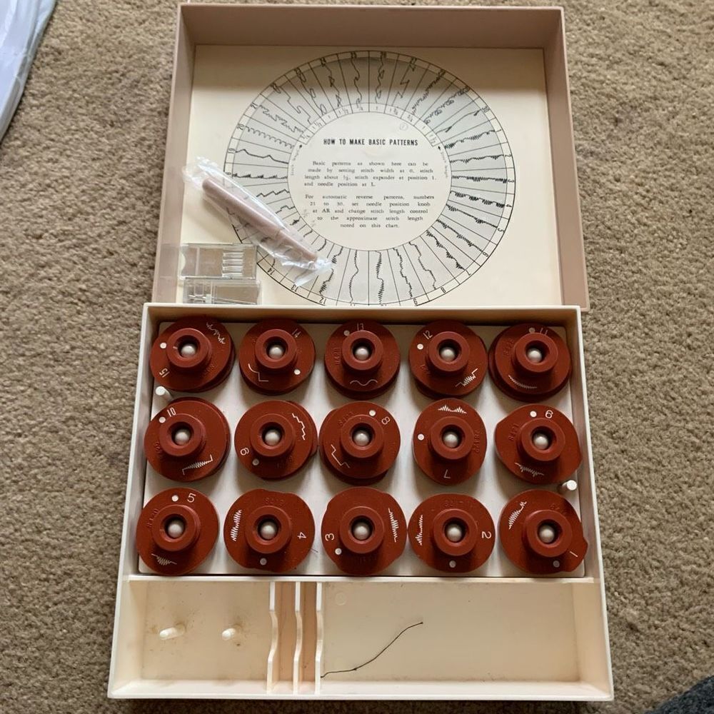 Vintage Sears Kenmore Sewing Machine Pattern Stitch Maker Accessory Kit